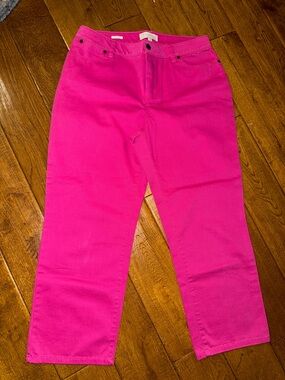 Talbots Bright Pink Capris